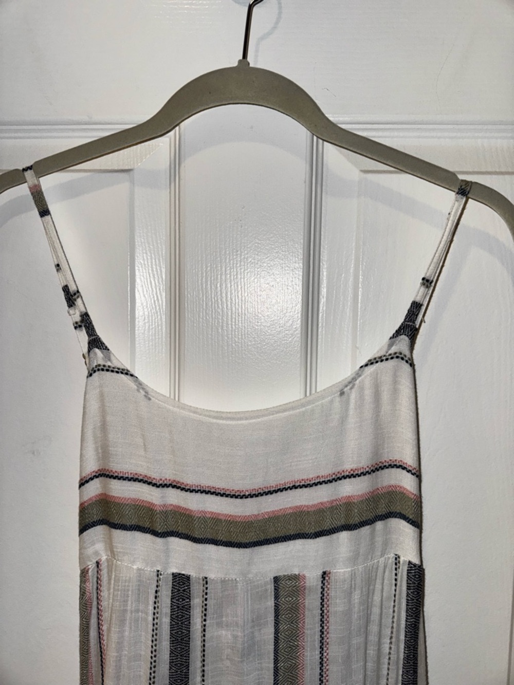 L* Space Santorini in Isla Vista Stripe Tiered Maxi Slip Dress Sz. XS - Picture 8 of 11